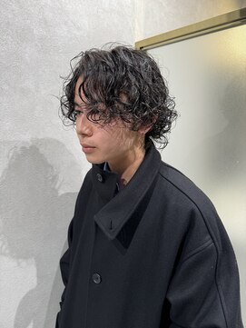 ゼスト リル 新宿(ZEST lill) メンズボブ ボブパーマ ミディアムヘア 新宿