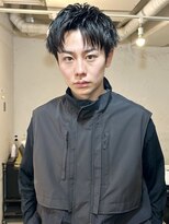 ファルベ(Farbe)&nbsp;スペインカールスパイキーショートブルーブラックフェザーパーマ