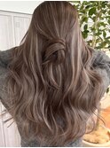 ハイライトカラーグレージュベージュケアブリーチダブルカラー