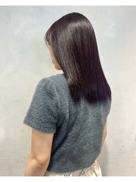 エミス バイ メルト 吉祥寺(emis by melt) 【吉田江梨】深みラベンダー　艶カラー　暖色系カラー