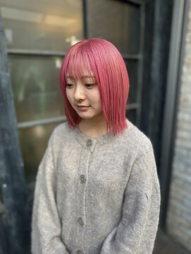 シャル 町田(shalu) ピンクは女の子の好きな色！ビビットピンク/ハイトーン/10代20代