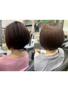 頭皮の負担が少ない白髪カラー染め◇大人女性だからこそ楽しめるカラーで健やかな艶のある髪へ導く♪