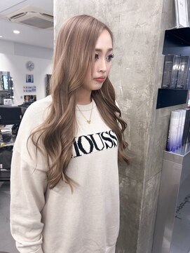 キング(K!ng) 縮毛矯正髪質改善ハイライトレイヤーカット葛葉美容室エクステ