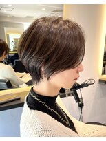 30代40代50代絶壁解消ひし形小顔前下がりショートボブ【ERIKA】