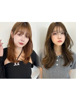 韓国風スタイルが人気！トレンドのレイヤーカットや前髪カットもおまかせください◎