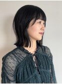 外はねボブ / 切りっぱなし / サイドバング / 群馬太田