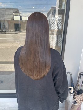 ナンバー(number+) 20代30代艶髪ロングココアブラウン
