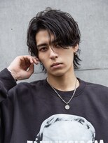 小久保styleフェザーパーマフェザーショートグレーエンドカラー