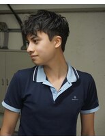 ノラ シブヤ(NORA)&nbsp;フリンジカットテーパーフェードフリンジカールメンズパーマ