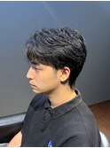 ビジネスツーブロックショートウルフ ナチュラルセンターパート