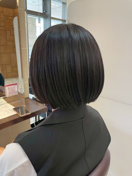 髪質改善/顔周りレイヤーカット/グレージュ[千葉/千葉駅]