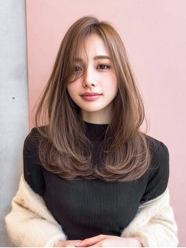 ミー 岡崎(mii) レイヤーミディアム×内巻きワンカール