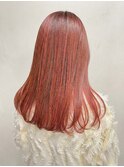 ブリーチなしカラー◎春カラー暖色オレンジベージュ/20代30代