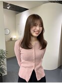 20代30代40代　ブラウンベージュ/レイヤースタイル