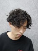 スパイキーショート/ベリーショートメンズ/シャドウパーマ