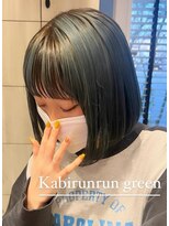 アース 郡山コスモス通り店(HAIR&MAKE EARTH)&nbsp;カーキグレージュボブ