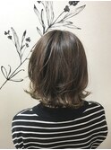 ナチュラル外ハネ前下がりボブ★