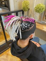 ラグシス ザ ヴィンテージ(LUXIS THE VINTAGE)&nbsp;【メンズブレイズヘア】ホワイト×ピンク