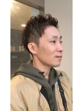 ヘアアンドスペース ベロン(hair&space velon) 2ブロックメンズショート