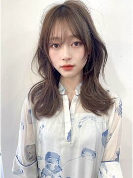 レイラバイアフロート 吉祥寺(Lila by afloat) レイヤーくすみブルーミニウルフ【アフロート吉祥寺】