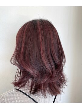 リアン 熊谷本店(Rien) ハイライト×ピンクカラー