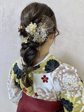 オブジェ(OBJET) 卒業式、袴ヘアセット