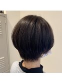 ダークブラウン×ショート