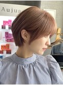 30代40代大人女性/前髪なしショートボブ/ショートヘア/髪質改善