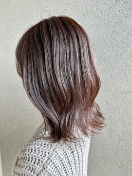 クレーヌ(CREINE) 大人ガーリーチョコレート艶感レイヤーカットモード