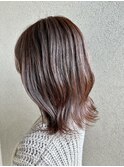 大人ガーリーチョコレート艶感レイヤーカットモード
