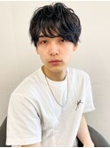 ツーブロックマッシュ/モテ/ツーブロック/束感/波巻き/メンズ
