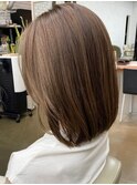 【DIFINO 青山】艶髪レイヤーボブ /キャメル[ビフォーあり]