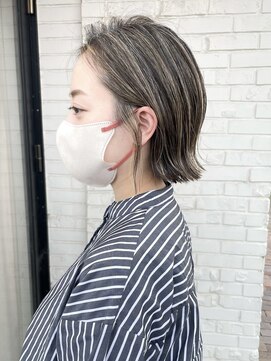 ヘアメイク シンズ レインボー(Hair Make SHIN'S RAINBOW) ショートボブ/大人巻き/ぷつっとボブ/ナチュラルモード/高松