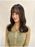 艶髪/韓国レイヤーカット/ダークブラウン