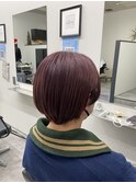 ショート×カシスピンクカラー【アルター鎌取店　今吉】