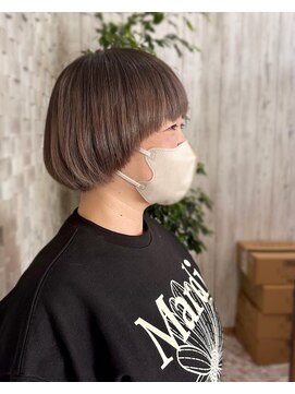 オリバー 小船越(ORiVER) カラーカット(ブリーチ履歴毛からのカラー施術)