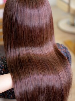 アンジェリーク(ANGELIQUE)の写真/毛髪強度向上のTOKIO、圧倒的艶感と持続力のアルカリ酸熱トリートメントを使用◎[本八幡駅]
