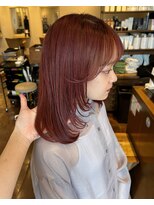 トリート 南行徳本店(TREAT)&nbsp;顔まわりレイヤー×レッド♪/南行徳