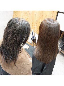 ヘアテリア リュウ 大塚(hair teria ryu) 縮毛矯正/髪質改善/シルキーストレート/艶カラー