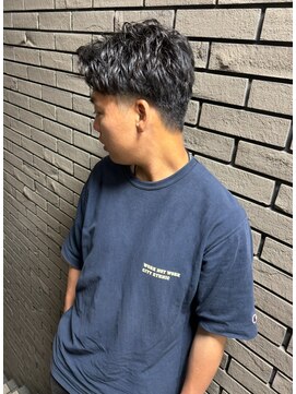 エトネ ヘアーサロン 仙台駅前(eTONe hair salon) men's perm【スパイキーショート×ワンカールパーマ】