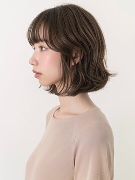 アルトリスト(Altruist Aging×HAIR&SPA) ★ダークアッシュ大人ガーリーボブ着物ミディアムレイヤーカット