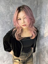 イコ(.ico)&nbsp;レイヤーカットミニボブウルフカット黒髪ネビージュ小顔ワンレン