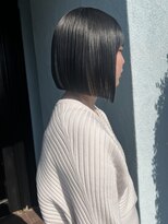 アイディー  高知(id)&nbsp;-高知 id-【白髪ぼかし】切りっぱなしボブ