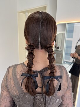 エイム(AiM) タイトヘアセット/アップヘア/ローポニー/結婚式ヘアセット