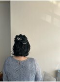 ハーフアップセット
