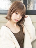 くびれヘア/シースルーバング/外はねボブ/レイヤーボブ/ボブヘア