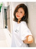 銀座　ロブ　切りっぱなし　外ハネ　ワンカール