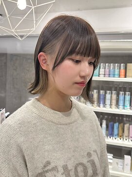 クレビア 名古屋(CreBiA) さりげないオシャレショートインナーカラー