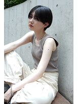 エスカーラ 町田(THE ESCALA) マッシュショート前髪長めハンサムショート黒髪ショー ト