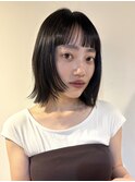 ウェーブショート/セクションカラー/マッシュラインカール